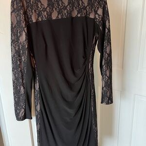 Elegant Black Lace Dress